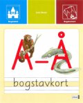 bogslotte, a - å, bogstavkort, kasse med 29 stk. - bog