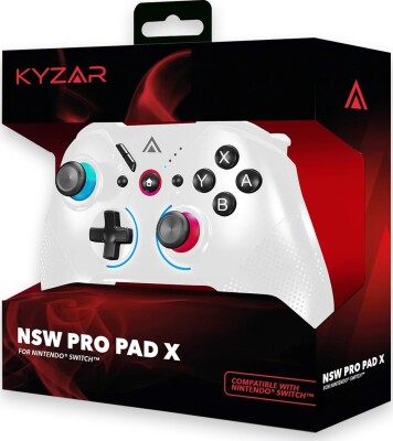 Kyzar Pro Pad X Controller Til Nintendo Switch Hvid Se Tilbud Og