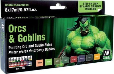 Vallejo Game Color Maling Sæt Orcs Goblins 8x17 Ml Se tilbud