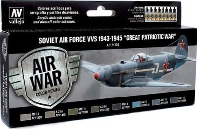 Vallejo Model Air Maling Sæt Soviet Air Force 1943 45 8x17 Ml