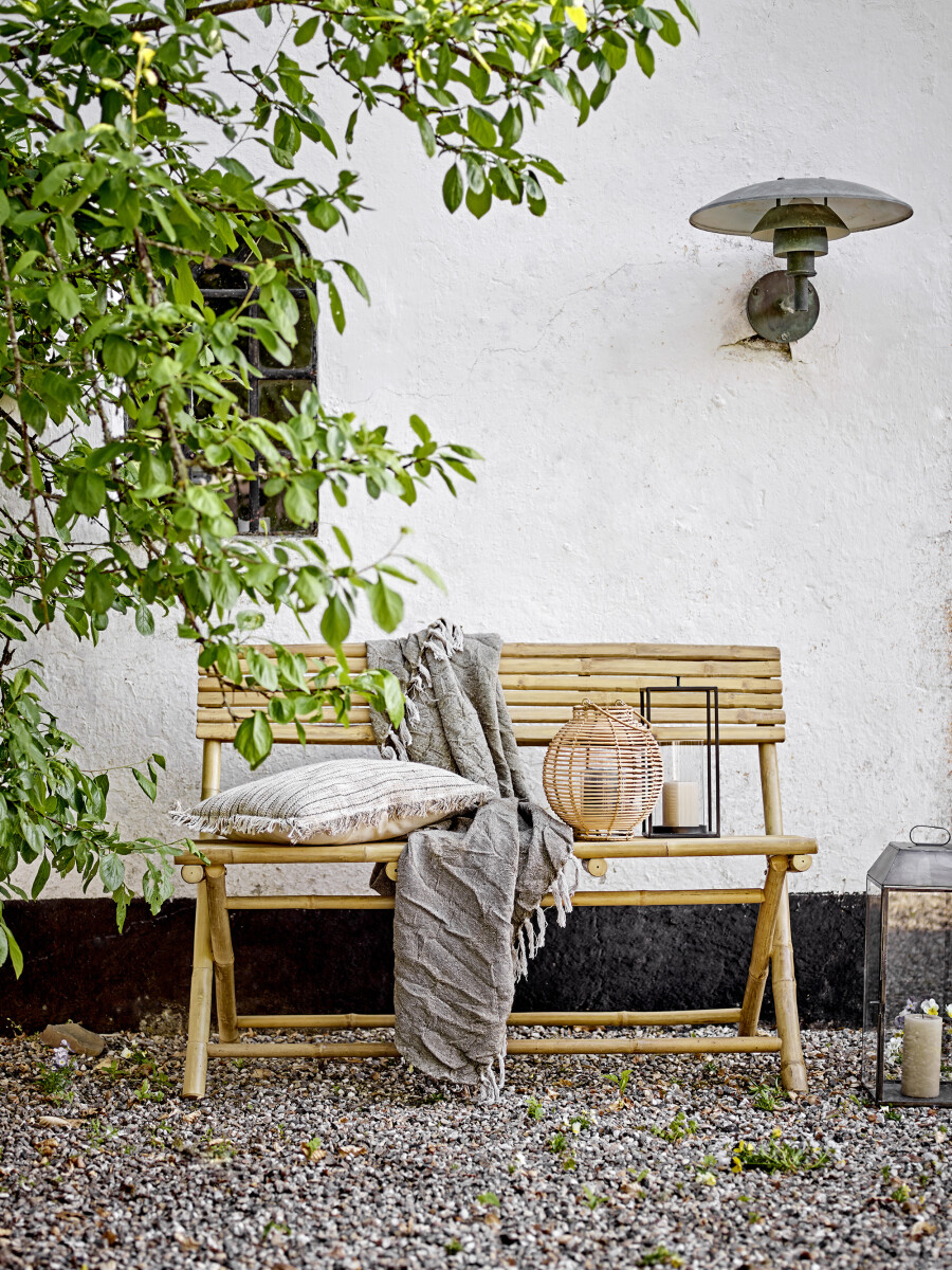 Bloomingville Malua Lanterne Med Glas Flet Natur Rattan Se