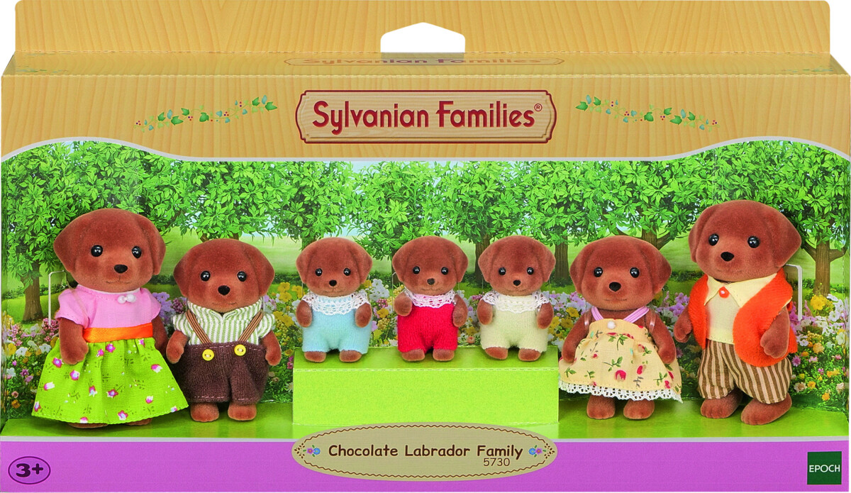 Sylvanian Families Figurer Chokolade Labrador Familie 5730 Se