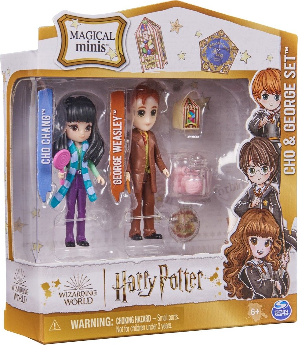 Harry Potter Magical Minis Cho Og George Med Tilbeh R Wizarding