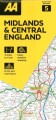 Aa Road Map Britain 5 Midlands Central England