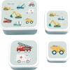 A Little Lovely Company - Lunch Snack Box Sæt - Vehicles