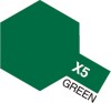 Tamiya - Acrylic Mini - X-5 Green Gloss 10 Ml - 81505