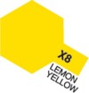 Tamiya - Acrylic Mini - X-8 Lemon Yellow Gloss 10 Ml - 81508