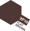 Tamiya - Acrylic Mini - Xf-10 Flat Brown 10 Ml - 81710