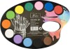 Akvarelmaling Med Palette - 12 Farver - Inkl Pensel - Nassau