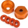 Aluminum Bottom Shock Cap Orange2Pcs - Hp108071 - Hpi Racing