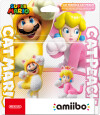 Nintendo Amiibo Figur - Super Mario - Kat Mario Og Kat Peach
