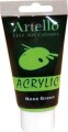 Artello Acrylic - Akrylmaling - 75 Ml - Neon Grøn