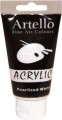 Artello Acrylic - Akrylmaling - 75 Ml - Pearlized Hvid