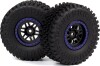 Assembled Wheel Tyre Blue2Pcs - Mv150735 - Maverick Rc