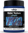 Vallejo - Water Texture Akryl Medium - Atlantic Blue 200 Ml