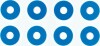 075Mm Wheel Spacer Blu 8 - 54573 - Tamiya