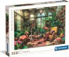 Clementoni Puslespil - Drivhusbiblioteket - High Quality - 1000 Brikker