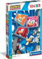 Clementoni Puslespil - Sonic - Super Color - 104 Brikker
