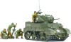 Tamiya - M5A1 Tank Med 4 Model Figurer Byggesæt - 1 35 - 35313
