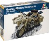 Italeri - German Military Motorcycle Byggesæt - 1 9 - 7403