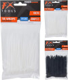 200 Kabelstrips - 10 Cm - Sort Eller Hvide
