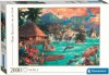 Clementoni Puslespil - Island Life - High Quality - 2000 Brikker