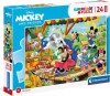 Disney Puslespil - Mickey And Friends - Maxi - Clementoni - 24 Brikker