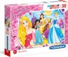 Disney Princess Puslespil - Super Color - Clementoni - 30 Brikker