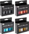 4 Flasker Pearl And Glitter Glue - 4 Asso
