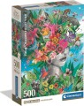 Clementoni Puslespil - Hoved I Junglen - High Quality - 500 Brikker