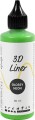 3D Liner - Blank - Halvdækkende - Neon Grøn - 90 Ml