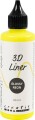 3D Liner - Blank - Halvdækkende - Neon Gul - 90 Ml