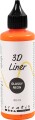 3D Liner - Blank - Halvdækkende - Neon Orange - 90 Ml