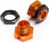 5Mm Hex Wheel Adapters Trophy Buggy Orangeblack - Hp101785 - Hpi Racing