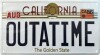 Back To The Future Replica Number Plate Tin Sign