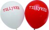 Ballon Tillykke Rød - Hvid - Scanseason