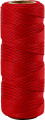 Bambus Snor - Tykkelse 1 Mm - Rød - 65 M