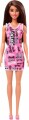 Barbie - Basic Dukke - Brunette - Pink Kjole - Mattel Hrh09