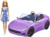 Barbie - Cabriolet Bil Med Dukke - Lilla