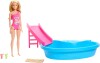 Barbie - Pool Legesæt Med Dukke Og Tilbehør