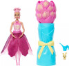 Barbie Jmf57 - Petal Pop - Flower Reveal Dukke - Lyserød Tulipan