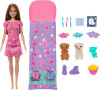 Barbie - Dukke Og Hundehvalpe Pyjamasfest Legesæt - Color Change