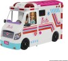 Barbie - Ambulance Og Mobil Lægeklinik - 2-I-1 Køretøj