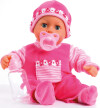 Bayer - Babydukke Med Lyd Og Bevægelse - First Words - Pink - 38 Cm