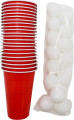 Beer Pong - 22 Kopper Og 15 Bolde Rød - Scanseason