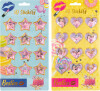Besties Stickers 3D Med Glitter 12 Stk