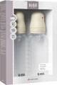 Bibs - Baby Bottle Round Silicone 2 Pack Medium Flow - Ivory - 270 Ml