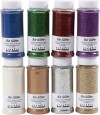 Bio-Glitter - Forskellige Farver - 8X140 Ml