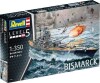 Revell - Bismarck Model Skib Byggesæt - 1 350 - Level 5 - 05040