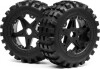 Blackout Xb Mounted Wheel And Tyre Set Front Pr - Mv24170 - Maverick Rc